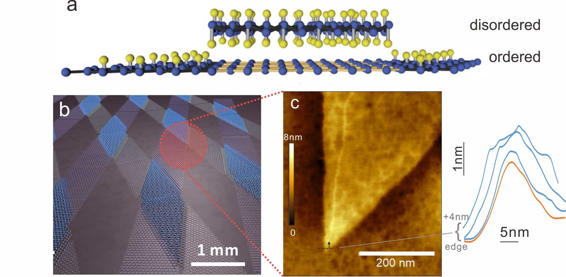 2D Material Enabled Offset‐Patterning with Atomic Resolution